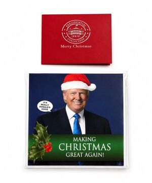 Donald Trump Making Christmas Great Again Talking Christmas Card Lot of 2